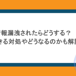 個人情報漏洩されたらどうする？個人でできる対処やどうなるのかも解説